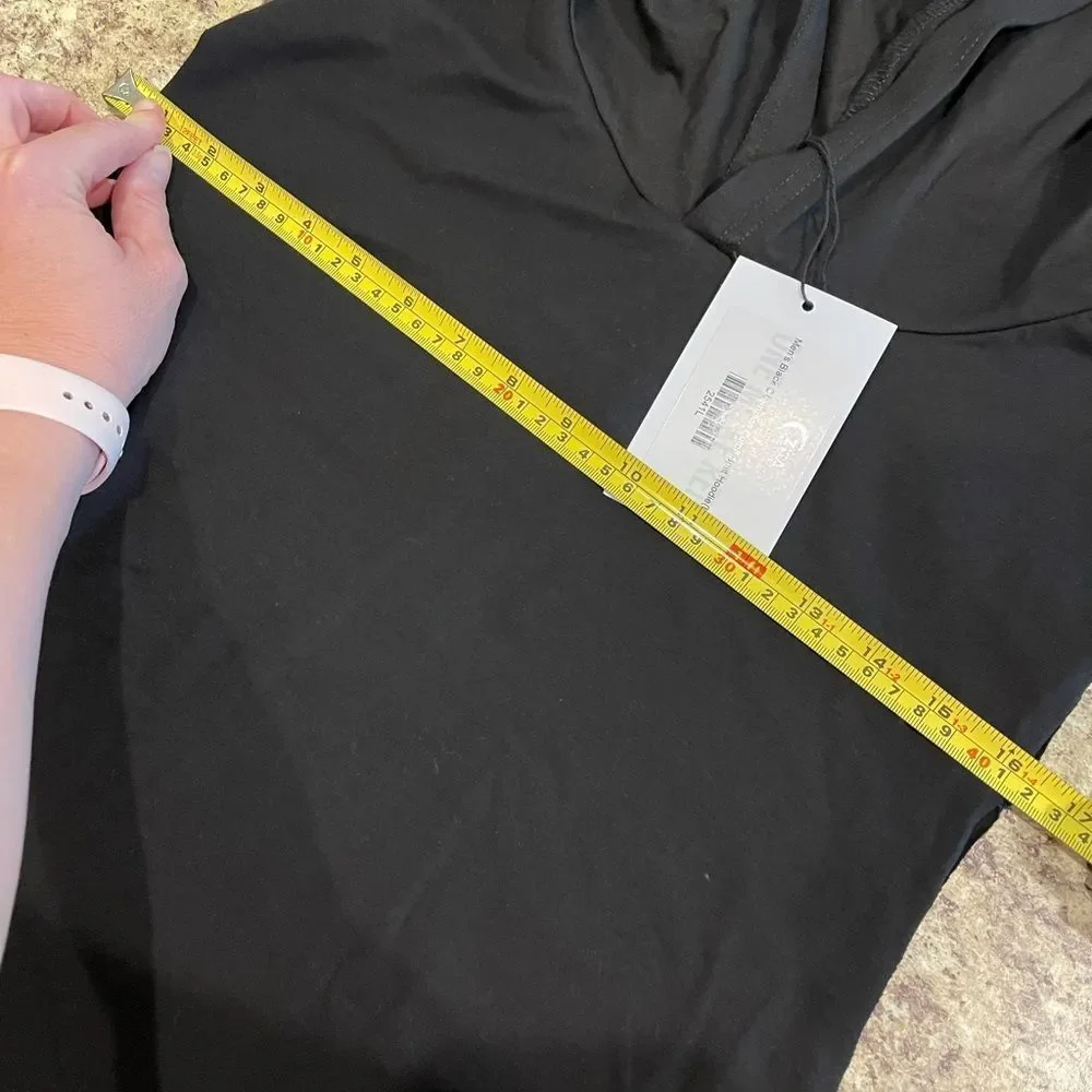 Men Black Champion cutoff hoodie - Picture 3 of 3